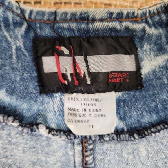 VINTAGE 80s Acid Washed Denim Dress - Picture 7 of 13